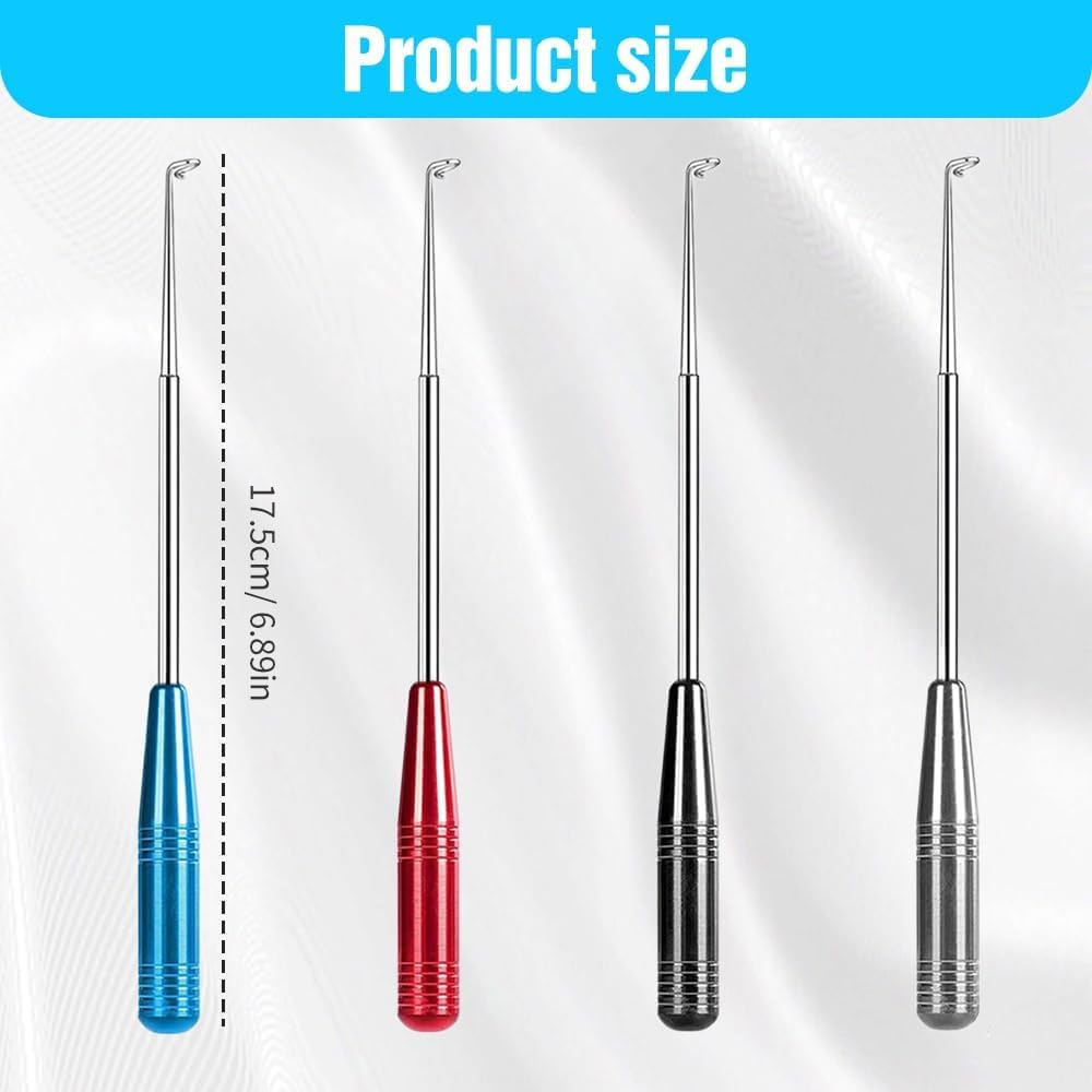 Fishing Hook Quick Removal Device, Stainless Steel Dehooking Fish Picker Fish Hook Remover Tool, Hook Extractor Accessories Tools with Storage Tube Fish Hook Disconnect Device
