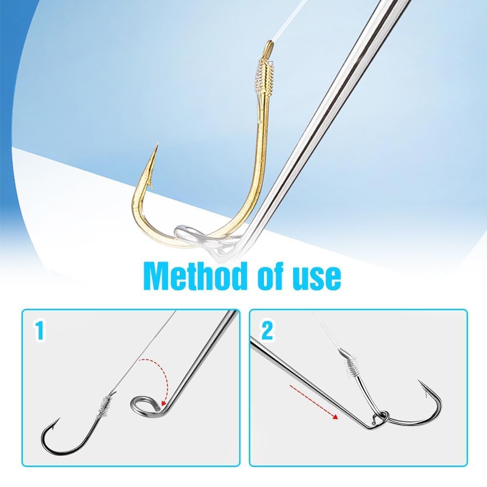 Fishing Hook Quick Removal Device, Stainless Steel Dehooking Fish Picker Fish Hook Remover Tool, Hook Extractor Accessories Tools with Storage Tube Fish Hook Disconnect Device