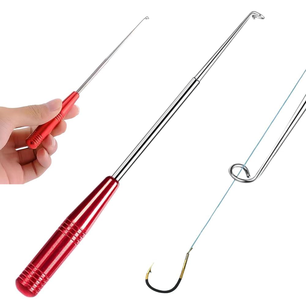 Fishing Hook Quick Removal Device, Stainless Steel Dehooking Fish Picker Fish Hook Remover Tool, Hook Extractor Accessories Tools with Storage Tube Fish Hook Disconnect Device
